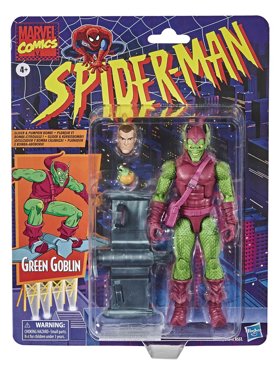 Spider-Man Vintage 6-Inch Action Figure Green Goblin Case