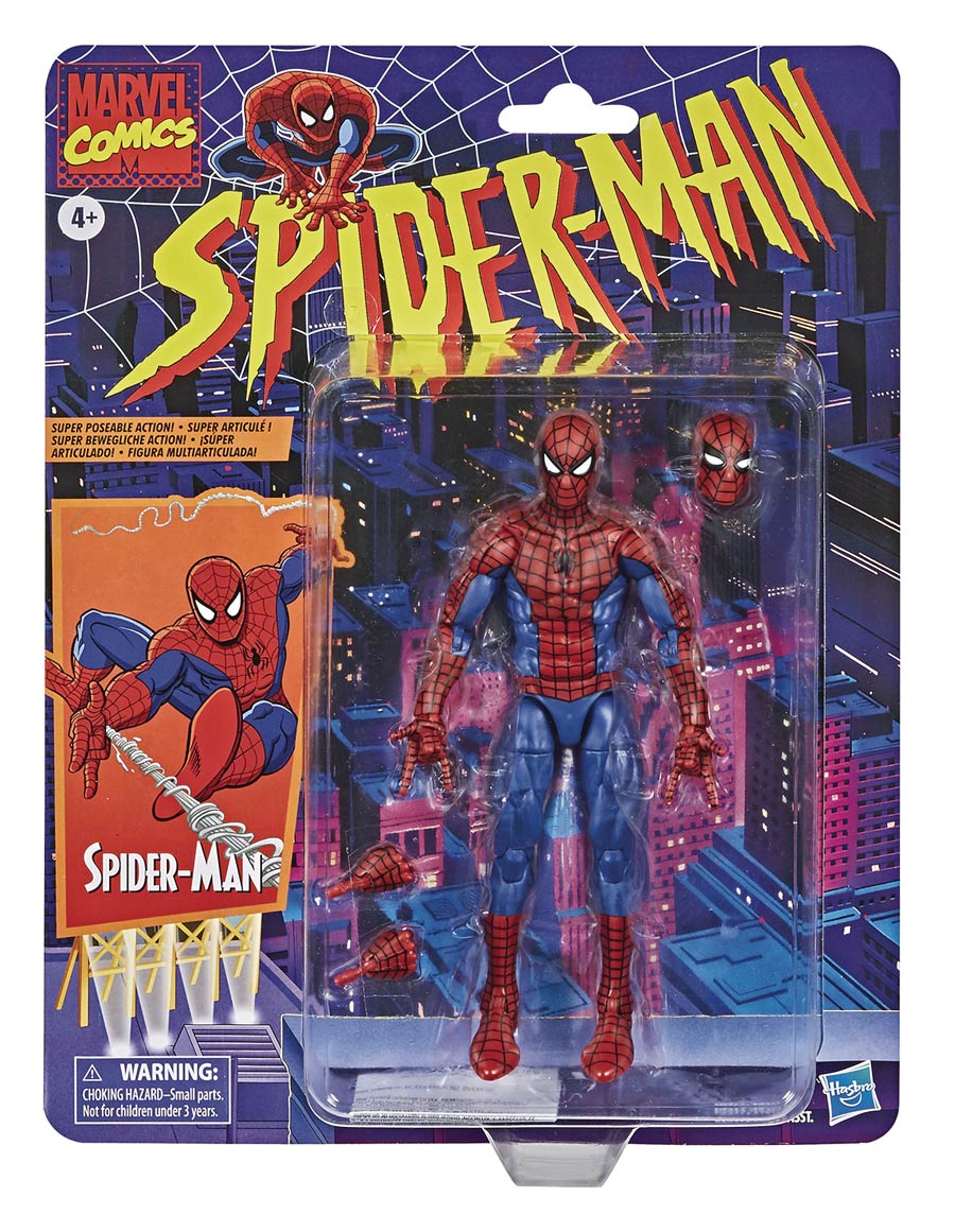 Spider-Man Vintage 6-Inch Action Figure Spider-Man Case
