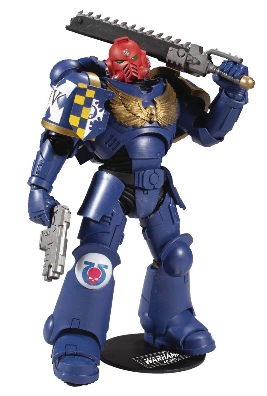 Warhammer 40000 Ultramarines Primaris Assault Intercessor 7-Inch Action Figure Case
