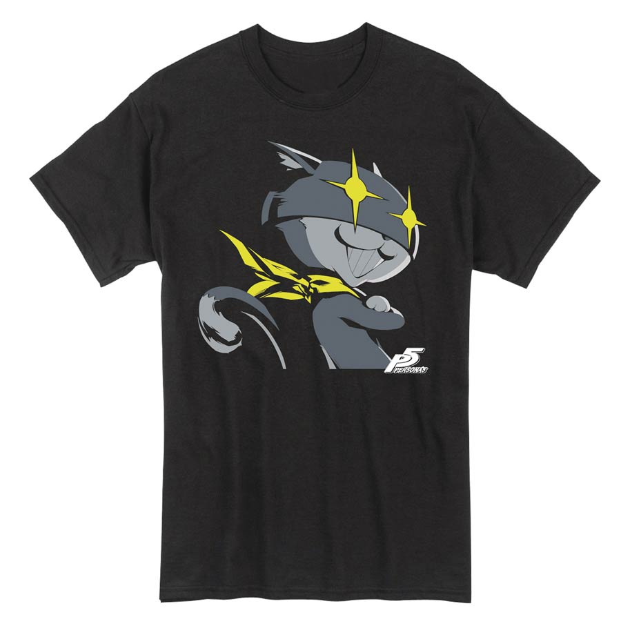 Persona 5 Morgana Black T-Shirt Large