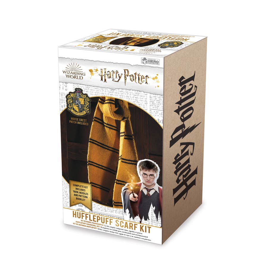Harry Potter Wizarding World Knit Kit Scarf - Hufflepuff