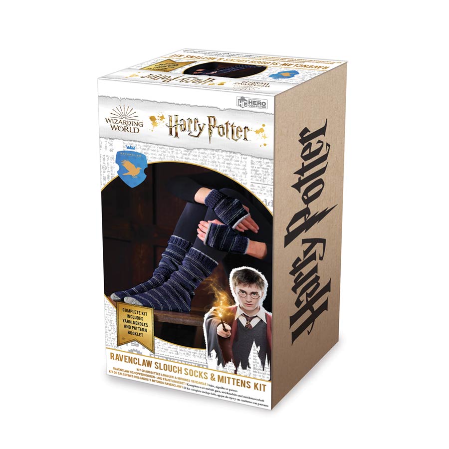 Harry Potter Wizarding World Knit Kit Fingerless Mittens & Socks - Ravenclaw