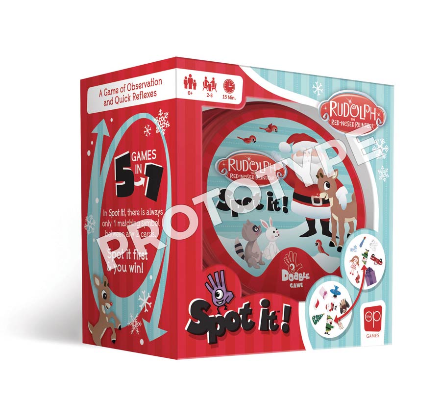 Spot It Rudolph The Red-Nosed Reindeer Card Game