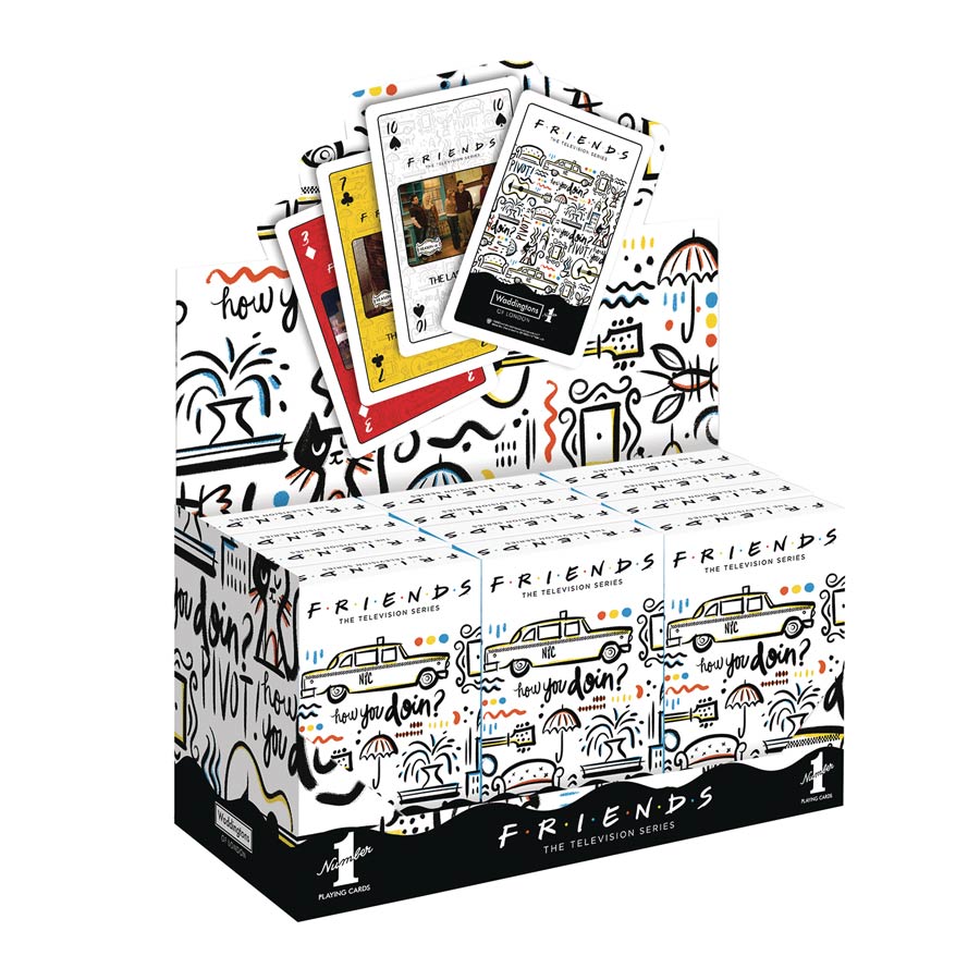 Friends Playing Cards 12-Piece Display