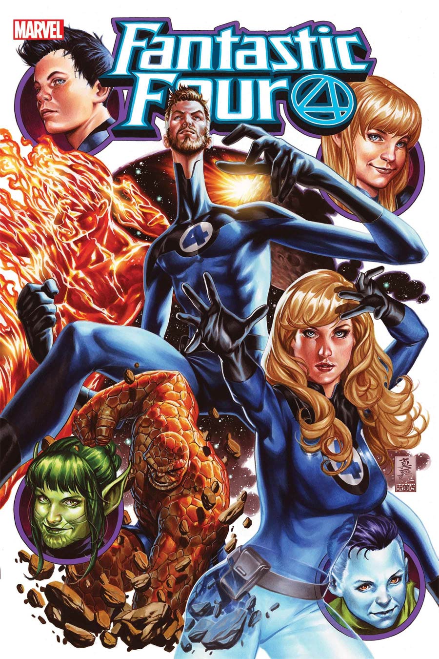 Fantastic Four Vol 6 #25 By Mark Brooks Poster