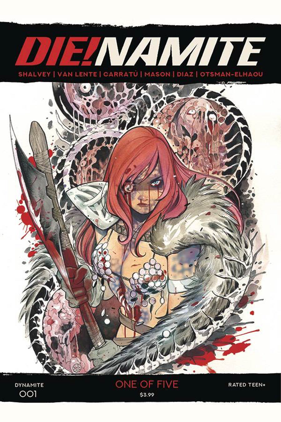 DieNamite #1 Cover J Incentive Peach Momoko Red Sonja Zombie Variant Cover