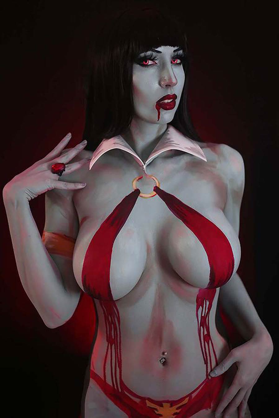 Vampirella Vol 8 #15 Cover P Incentive Intraventus Painted Cosplay Photo Virgin Cover
