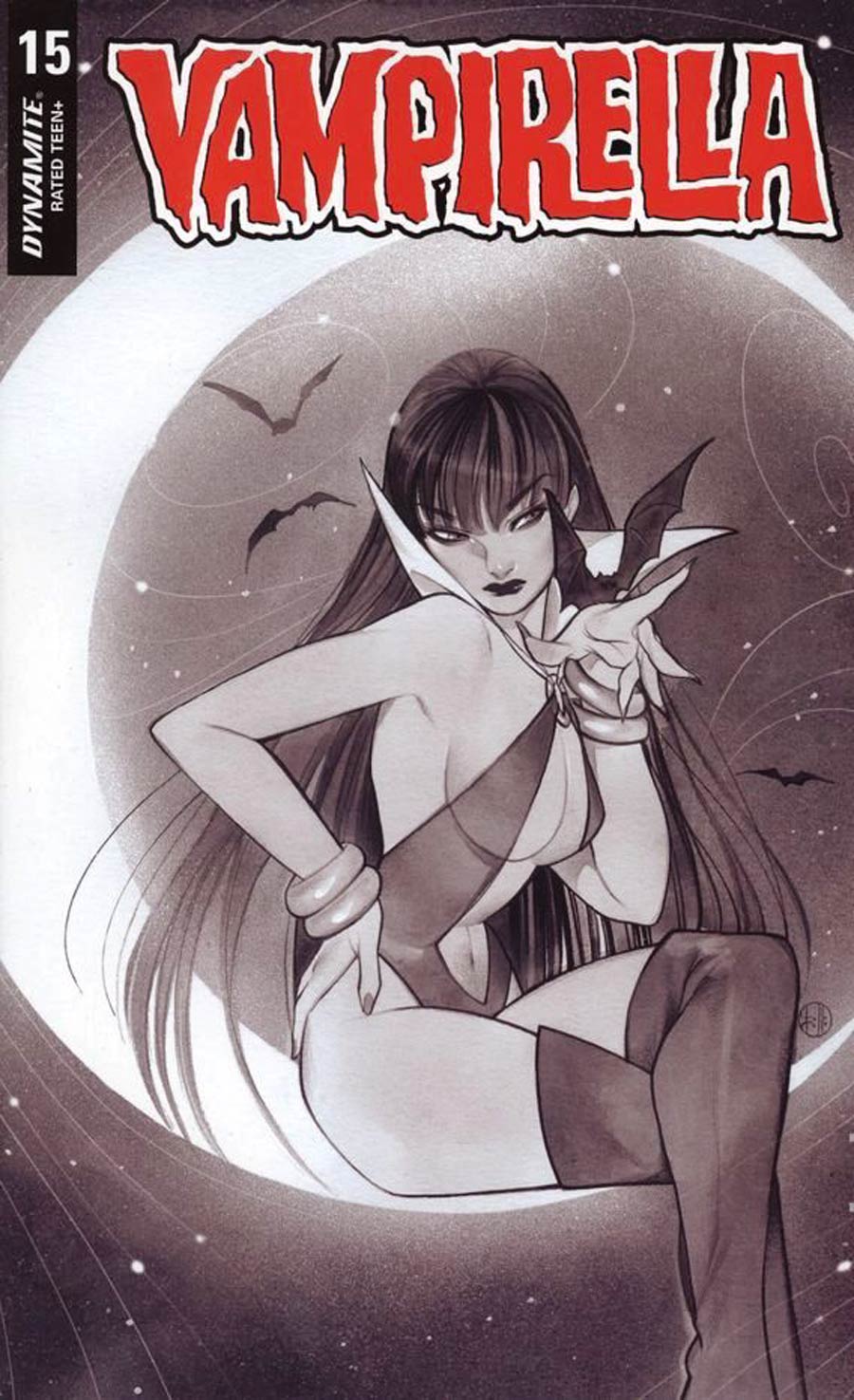 Vampirella Vol 8 #15 Cover S Incentive Peach Momoko Black & White Cover