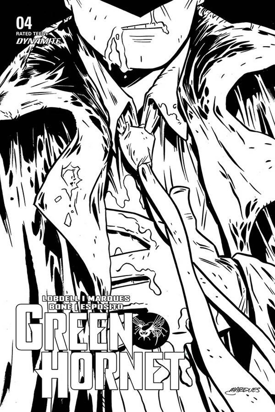 Green Hornet Vol 5 #4 Cover C Incentive Anthony Marques Black & White Cover