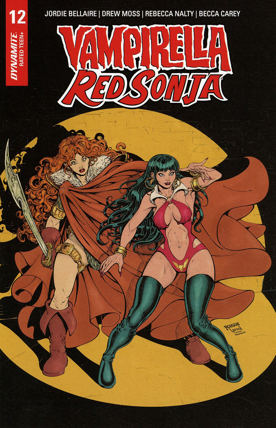 Vampirella Red Sonja #12 Cover H Incentive Will Robson Classic Batman Homage Variant Cover