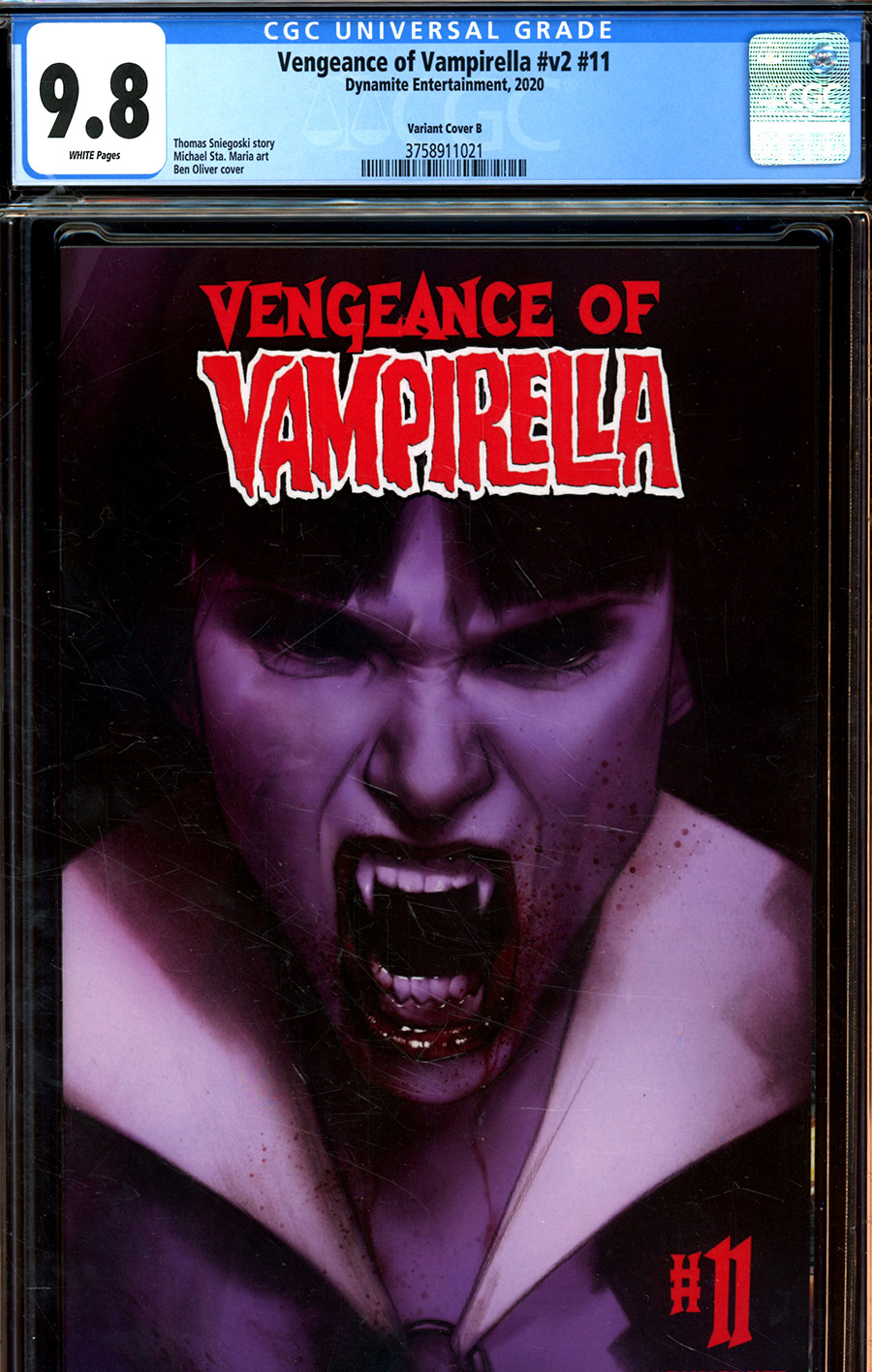 Vengeance Of Vampirella Vol 2 #11 Cover S Variant Ben Oliver Cover CGC Graded