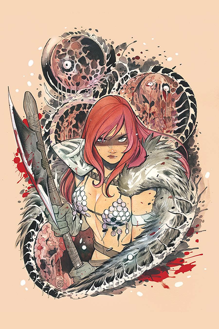 DieNamite #1 Cover V Limited Edition Peach Momoko Red Sonja Virgin Cover