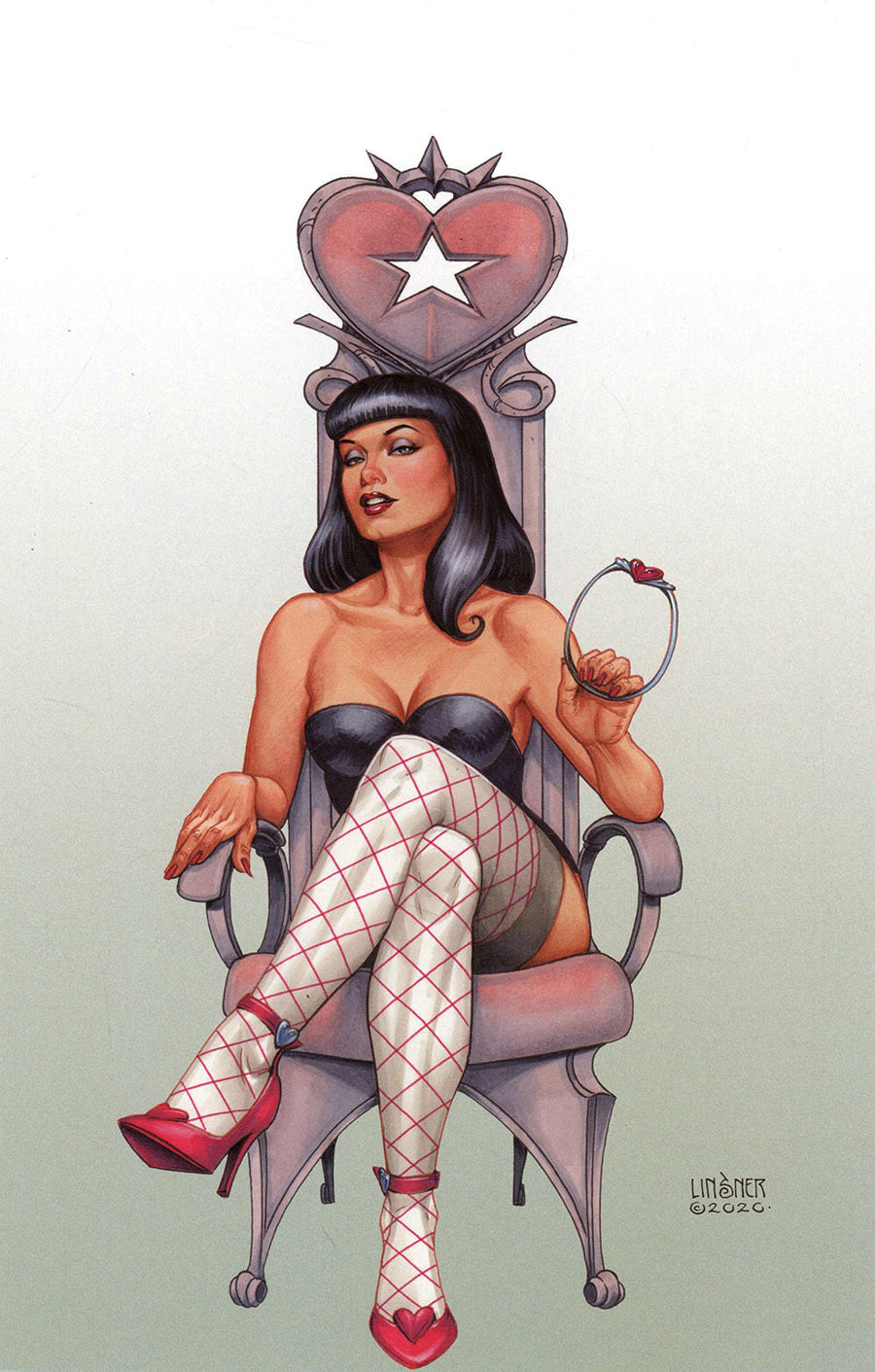 Bettie Page Vol 3 #4 Cover T Limited Edition Joseph Michael Linsner Virgin Cover