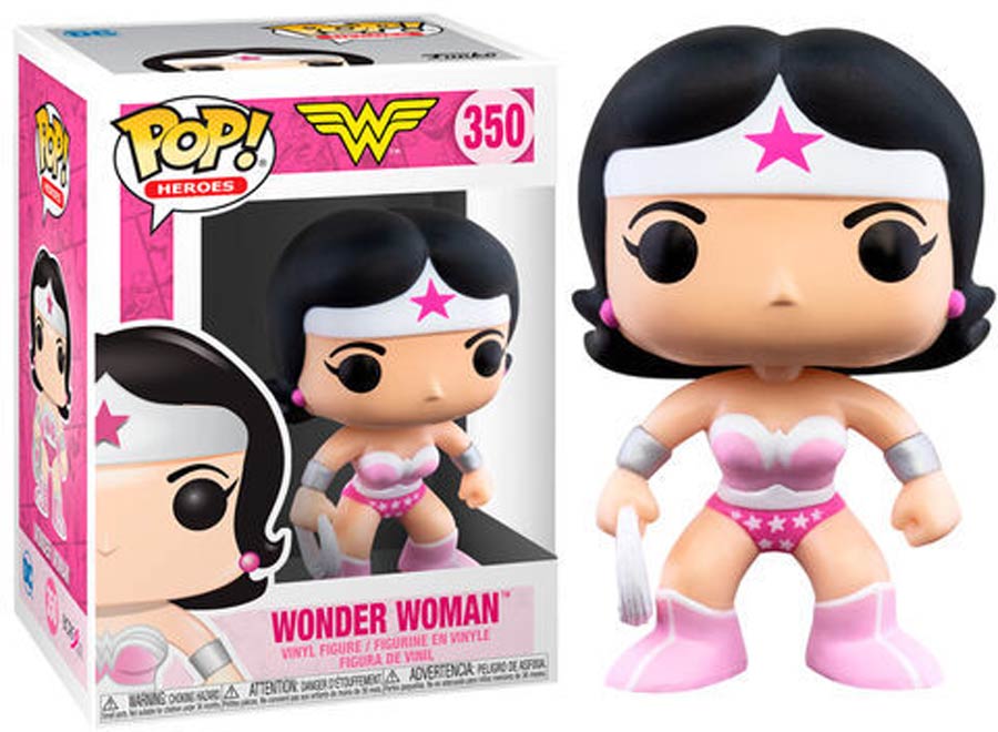 POP Heroes Breast Cancer Awareness Wonder Woman Vinyl Figure