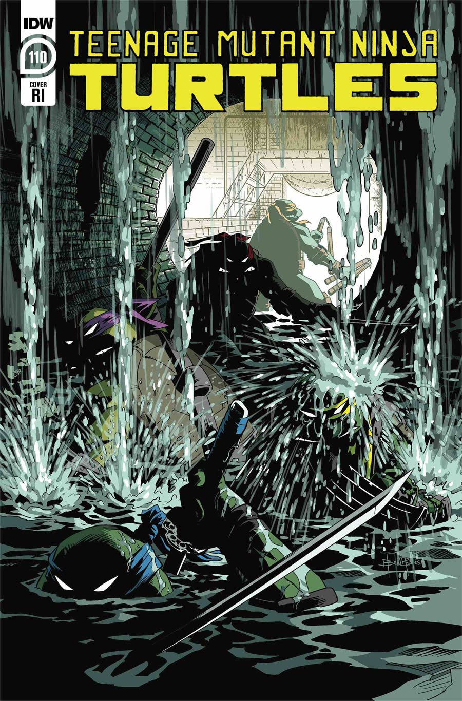 Teenage Mutant Ninja Turtles Vol 5 #110 Cover C Incentive Ben Bates Variant Cover