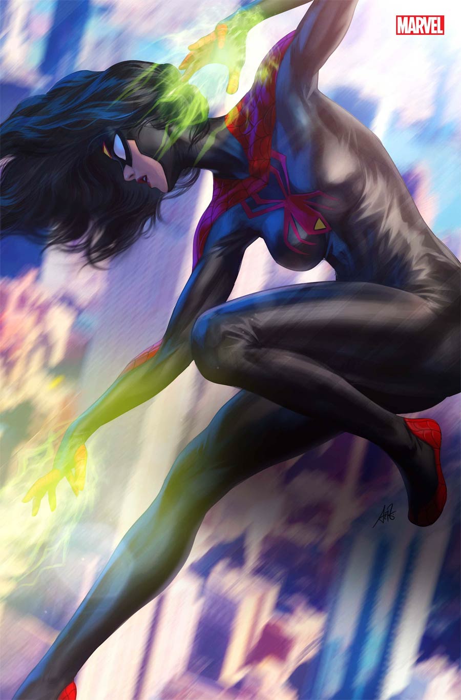 Spider-Woman Vol 7 #5 Cover L Incentive Stanley Artgerm Lau Black Costume Virgin Cover (#100)