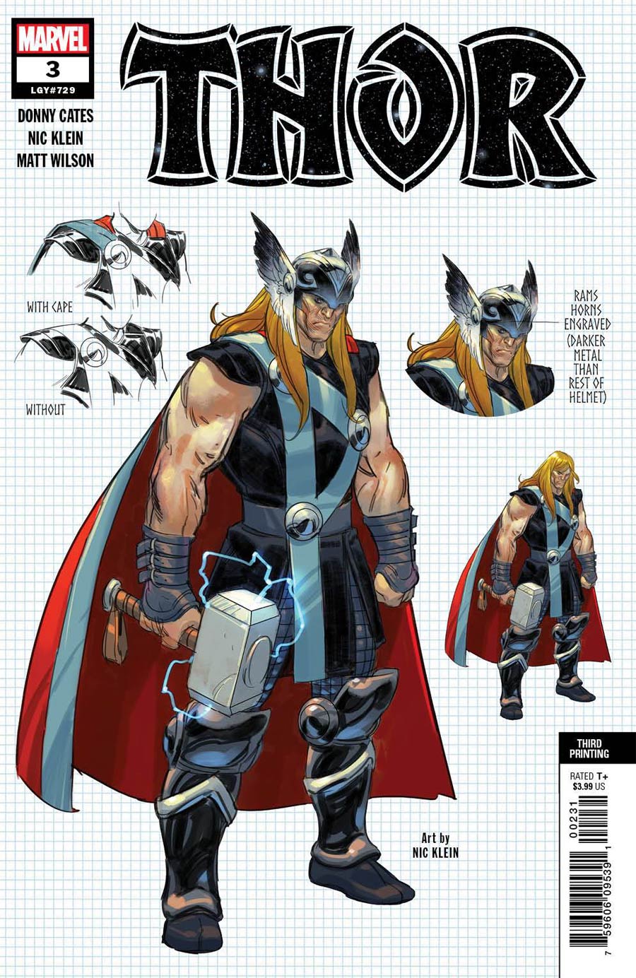 Thor Vol 6 #3 Cover E 3rd Ptg Nic Klein Variant Cover