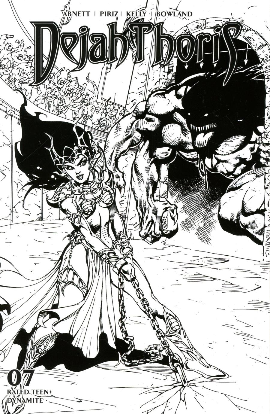 Dejah Thoris Vol 3 #7 Cover G Incentive Roberto Castro Black & White Cover