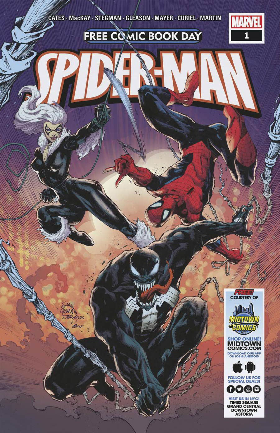 Spider-Man Venom #1 FCBD 2020 Midtown Version