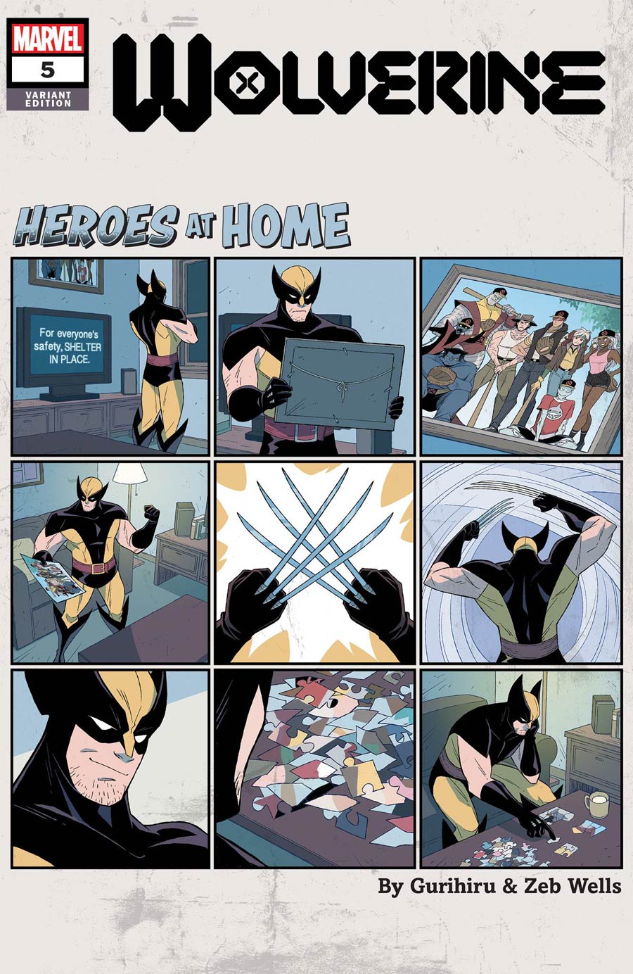 Wolverine Vol 7 #5 Cover B Variant Gurihiru Heroes At Home Cover