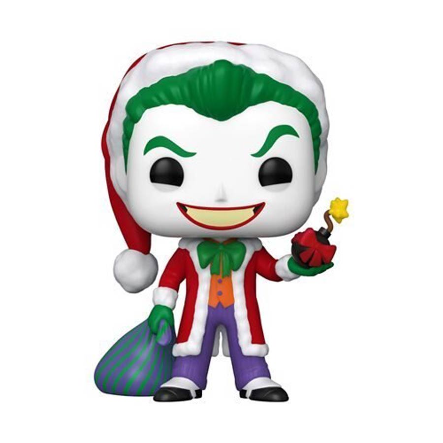 POP Heroes DC Holiday Santa Joker Vinyl Figure