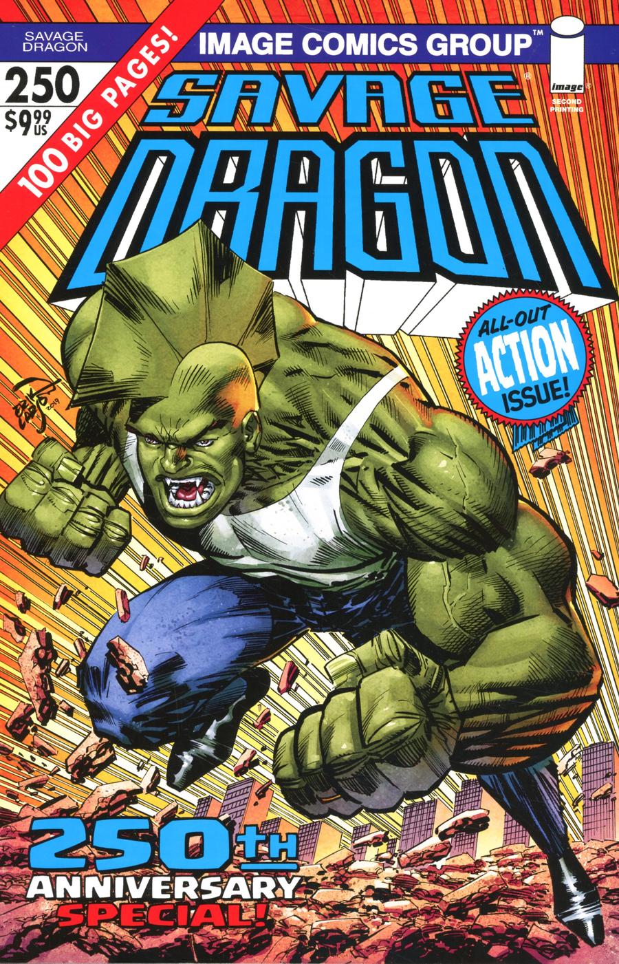 Savage Dragon Vol 2 #250 Cover H 2nd Ptg