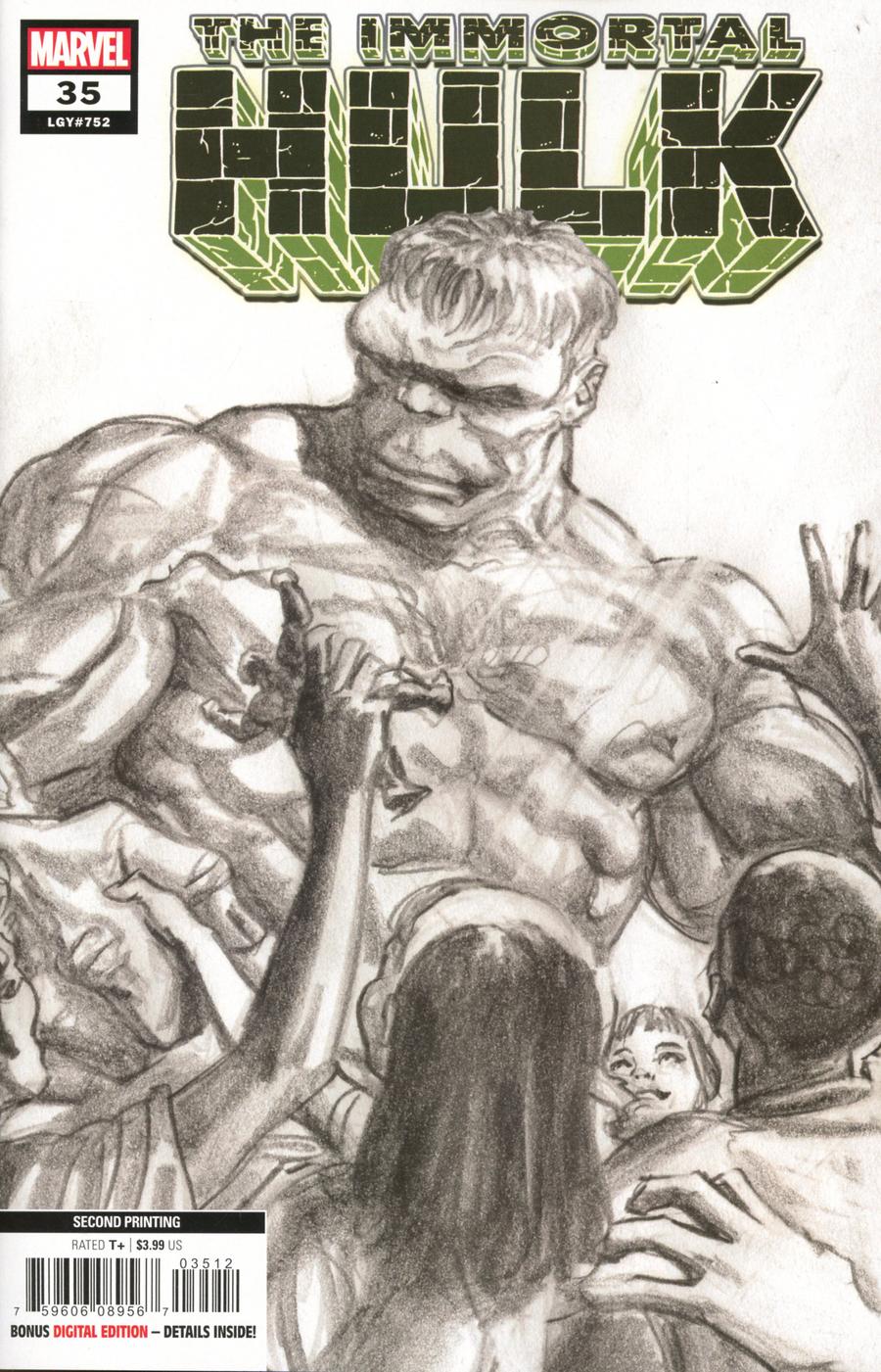 Immortal Hulk #35 Cover C 2nd Ptg Alex Ross Variant Cover
