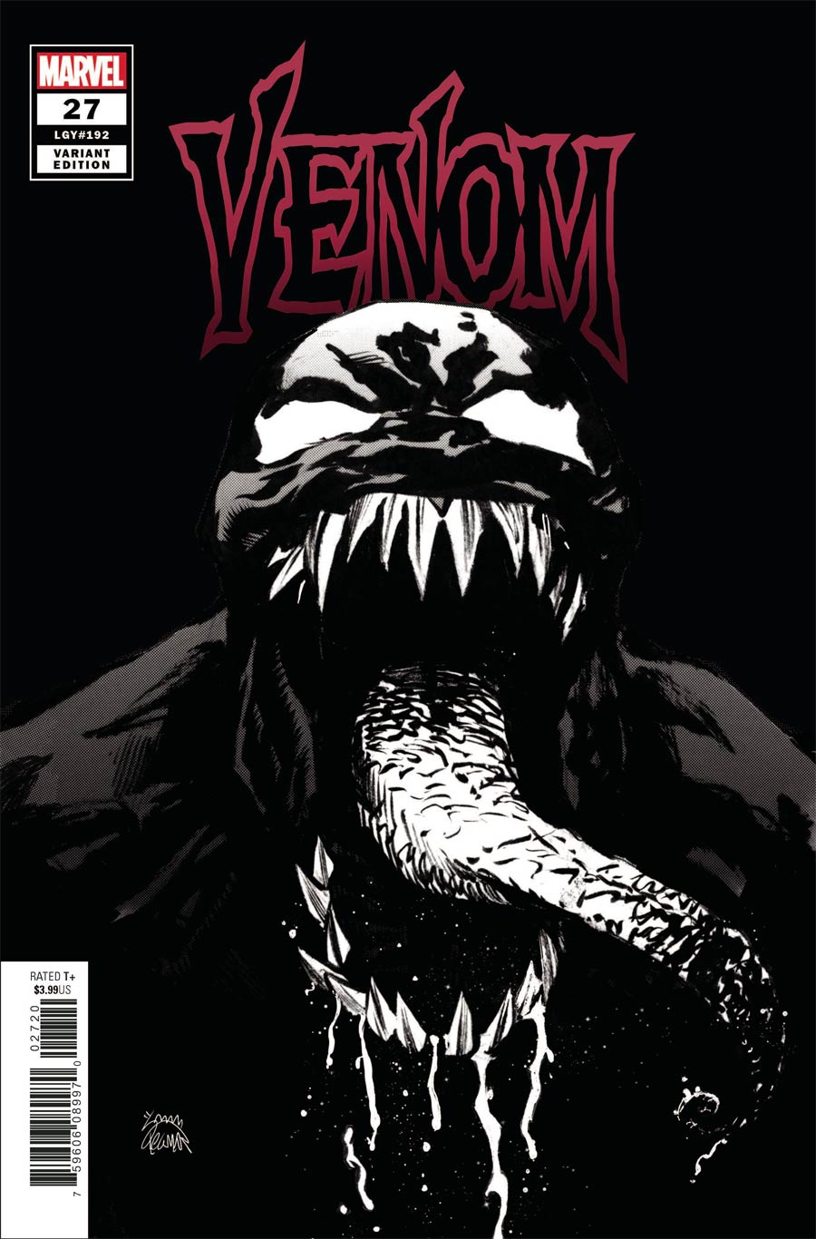 Venom Vol 4 #27 Cover C Incentive Ryan Stegman Sketch Variant Cover
