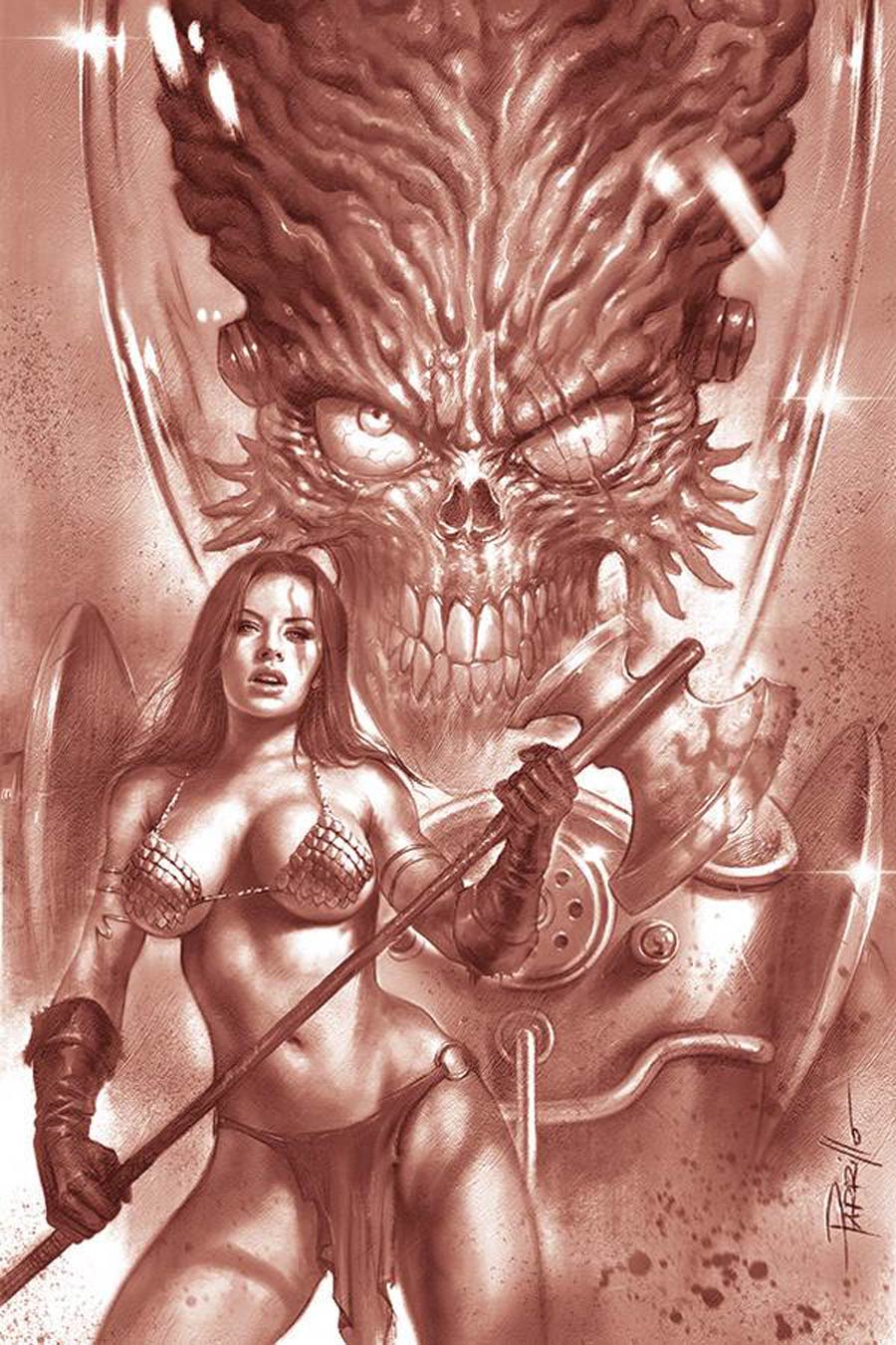 Mars Attacks Red Sonja #1 Cover N Incentive Lucio Parrillo Tint Virgin Cover