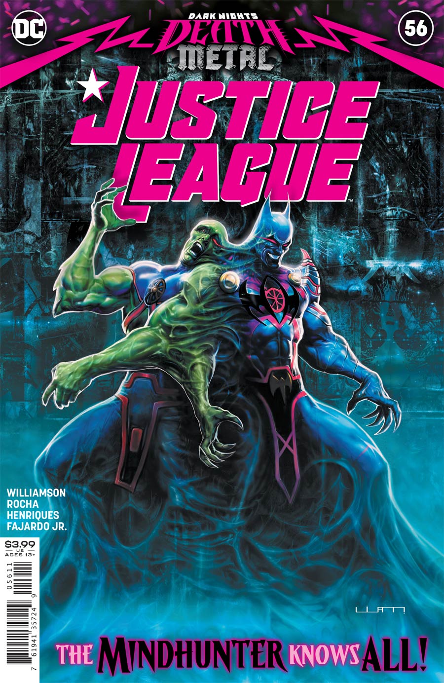 Justice League Vol 4 #56 Cover A Regular Liam Sharp Cover (Dark Nights Death Metal Tie-In)