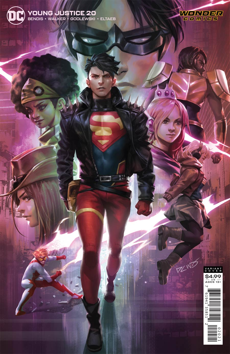 Young Justice Vol 3 #20 Cover B Variant Derrick Chew Card Stock Cover