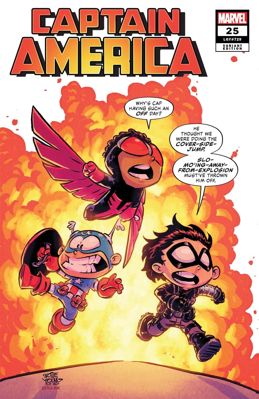 Captain America Vol 9 #25 Cover D Variant Skottie Young Cover