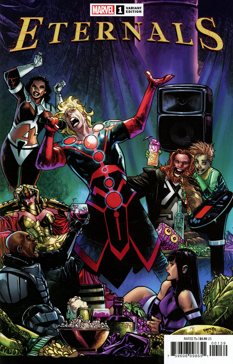 Eternals Vol 5 #1 Cover X Variant Humberto Ramos Launch Cover