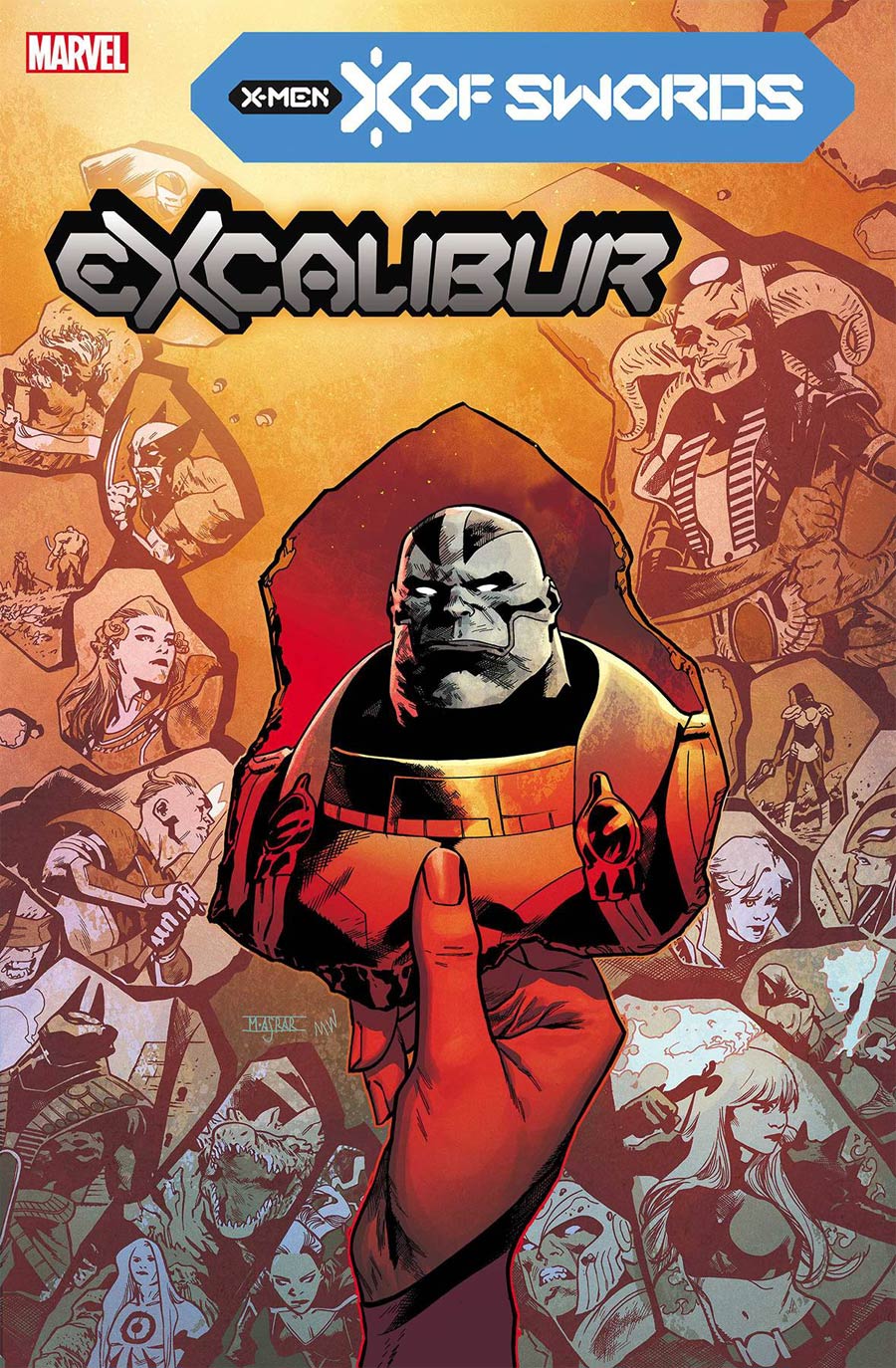 Excalibur Vol 4 #15 Cover A Regular Mahmud Asrar Cover (X Of Swords Part 21)