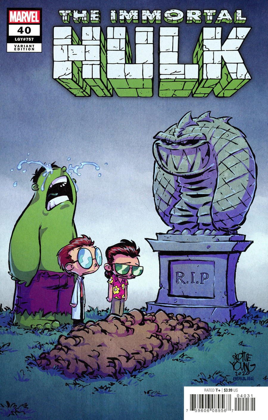 Immortal Hulk #40 Cover D Variant Skottie Young Spoiler Cover