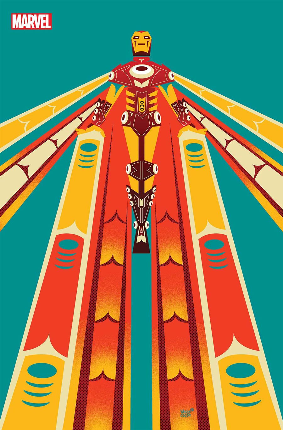 Iron Man Vol 6 #3 Cover B Variant Jeffrey Veregge Native American Heritage Tribute Iron Man Cover