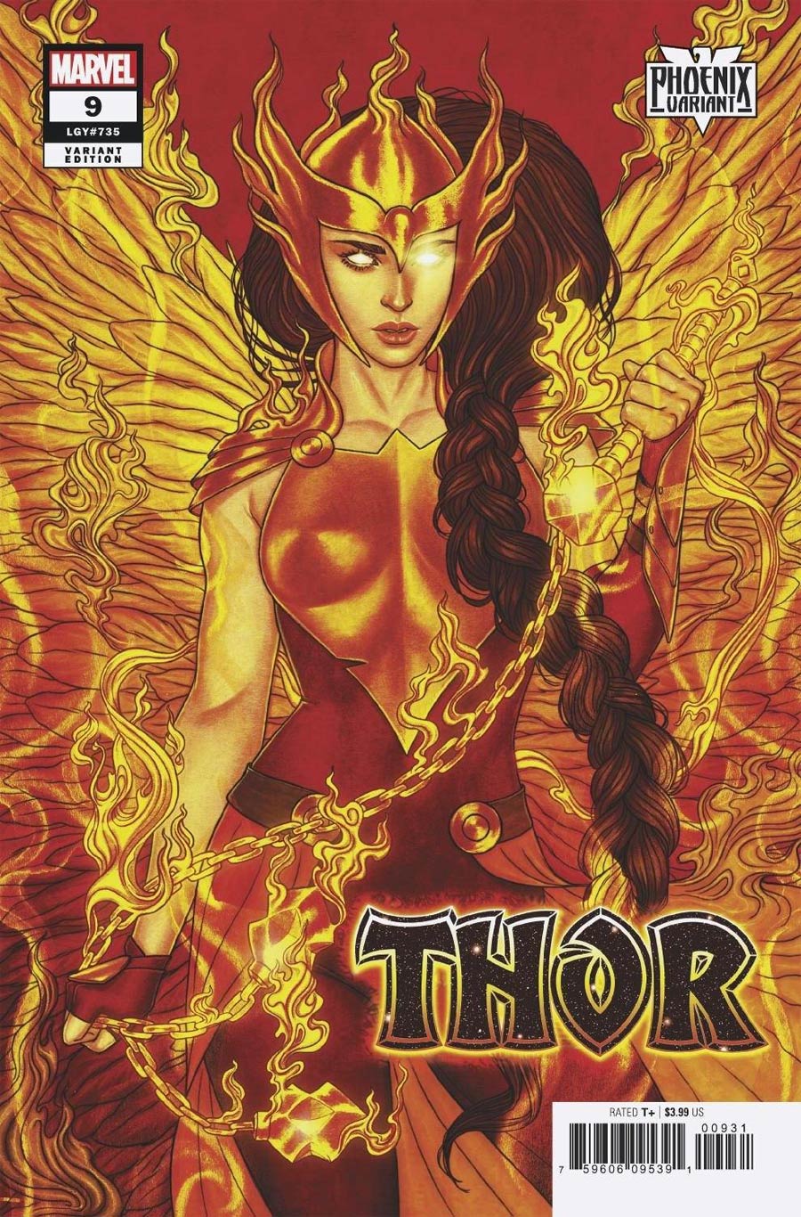 Thor Vol 6 #9 Cover C Variant Jenny Frison Valkyrie Phoenix Cover