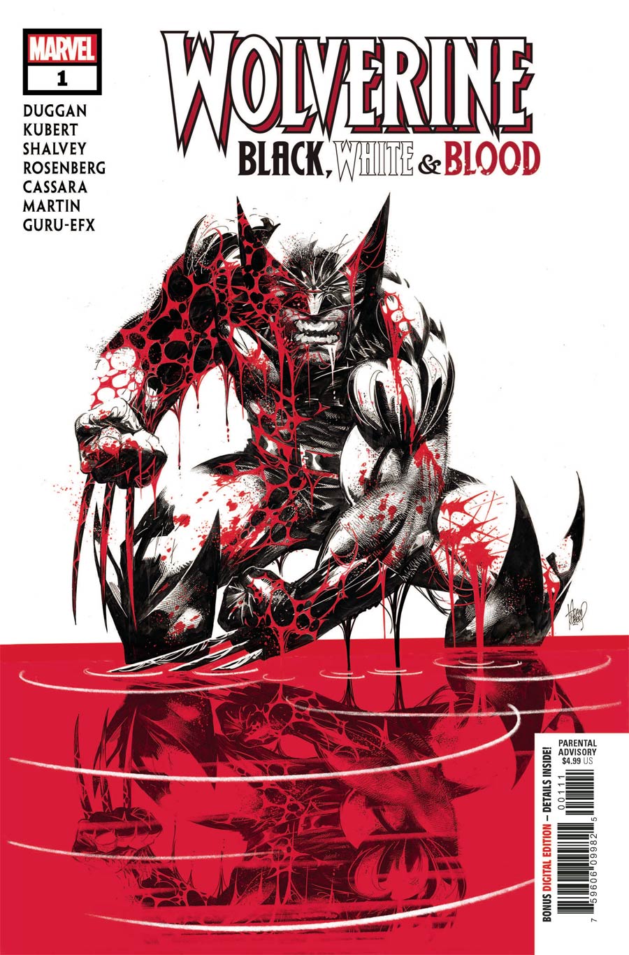Wolverine Black White & Blood #1 Cover A Regular Adam Kubert Cover