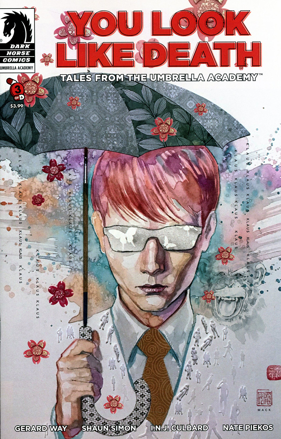 You Look Like Death Tales From The Umbrella Academy #3 Cover C Variant David Mack Cover