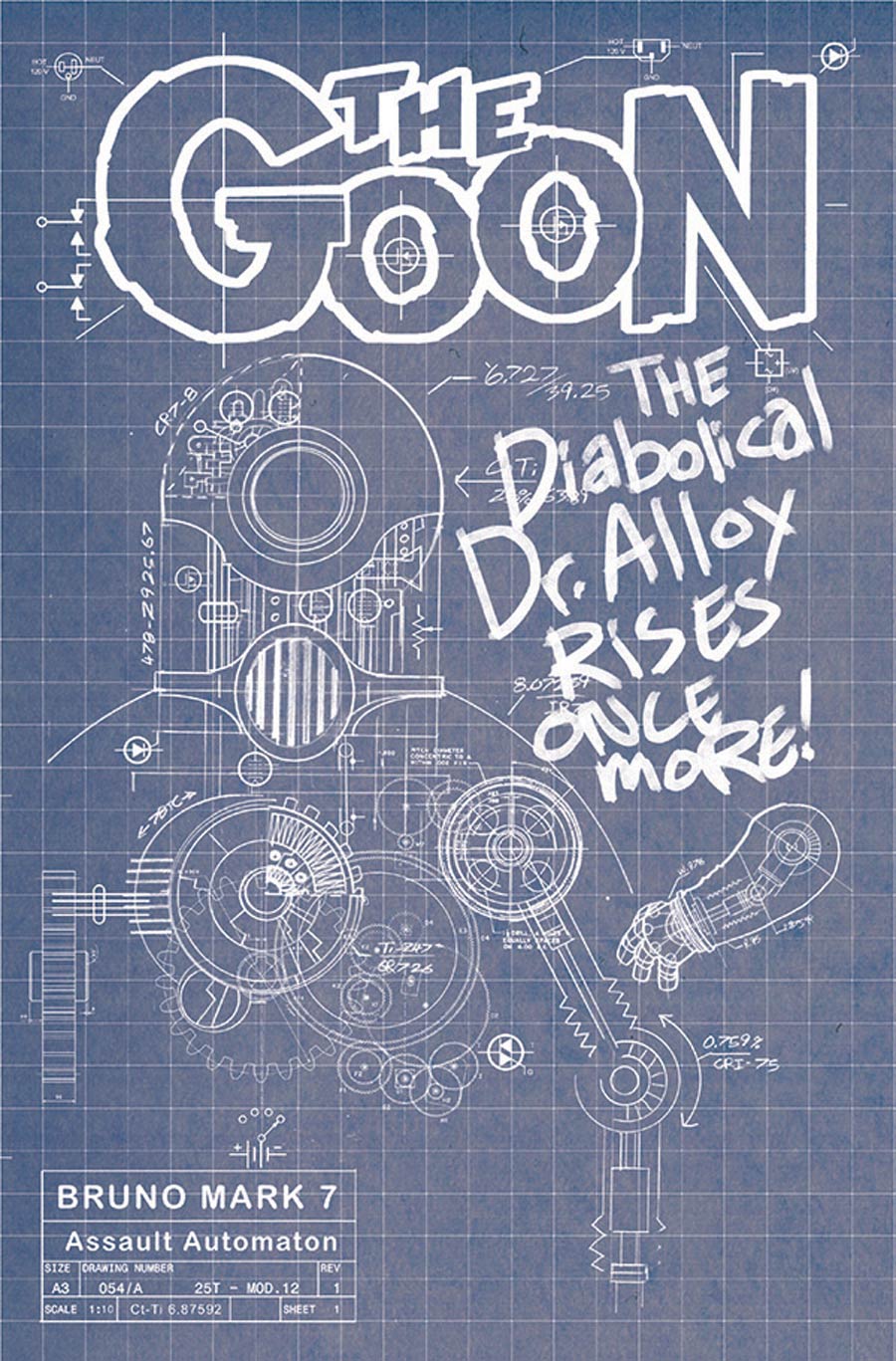 Goon Vol 4 #13 Cover B Variant Eric Powell Bruno Blueprint Cardstock Cover