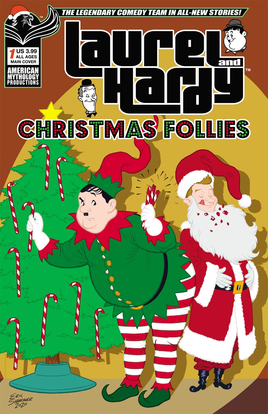 Laurel And Hardy Christmas Follies #1 Cover A Regular Eric Shanower Cover