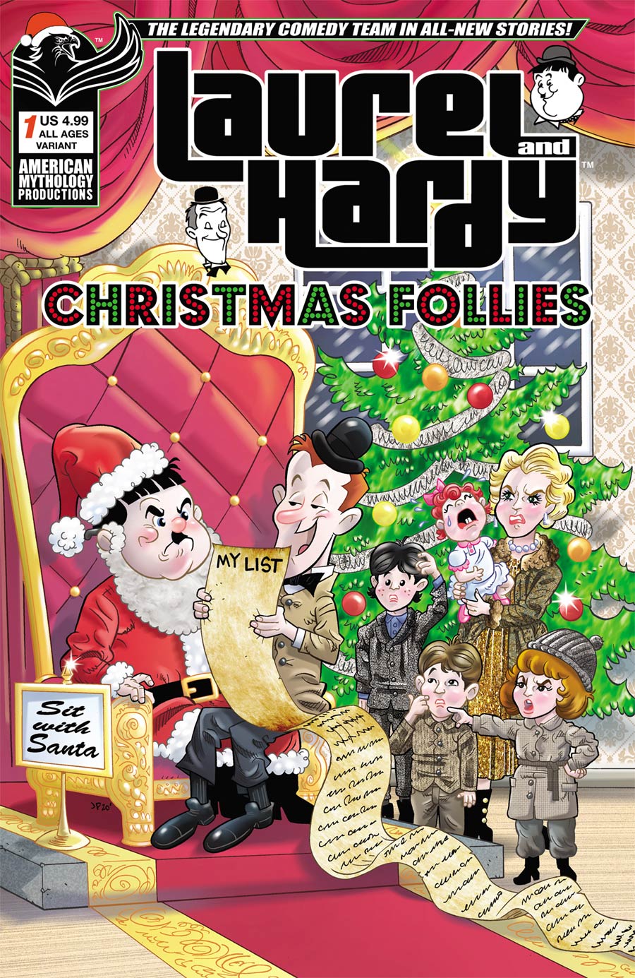 Laurel And Hardy Christmas Follies #1 Cover B Variant Jorge Pacheco Cover