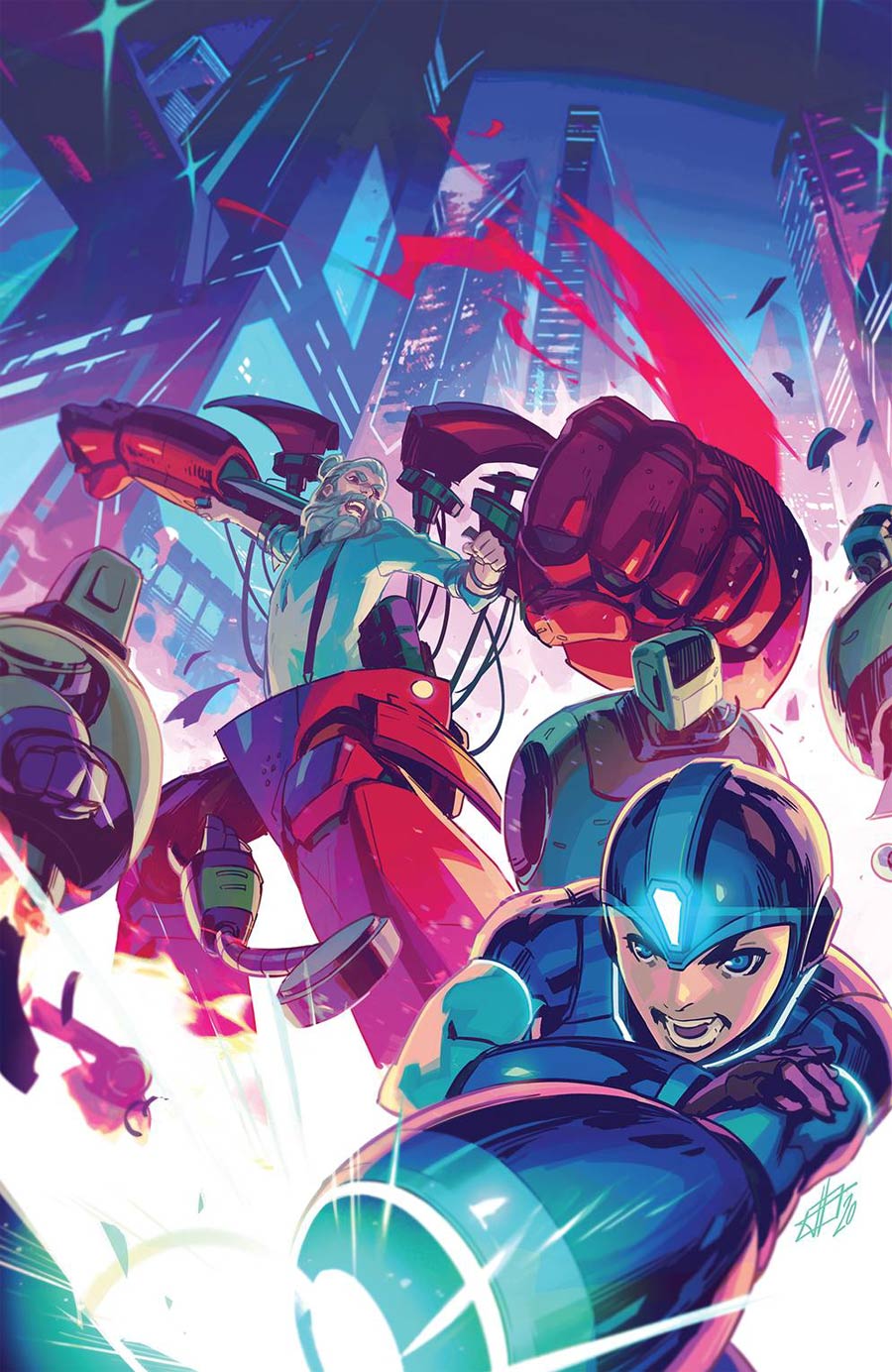 Mega Man Fully Charged #4 Cover A Regular Toni Infante Cover