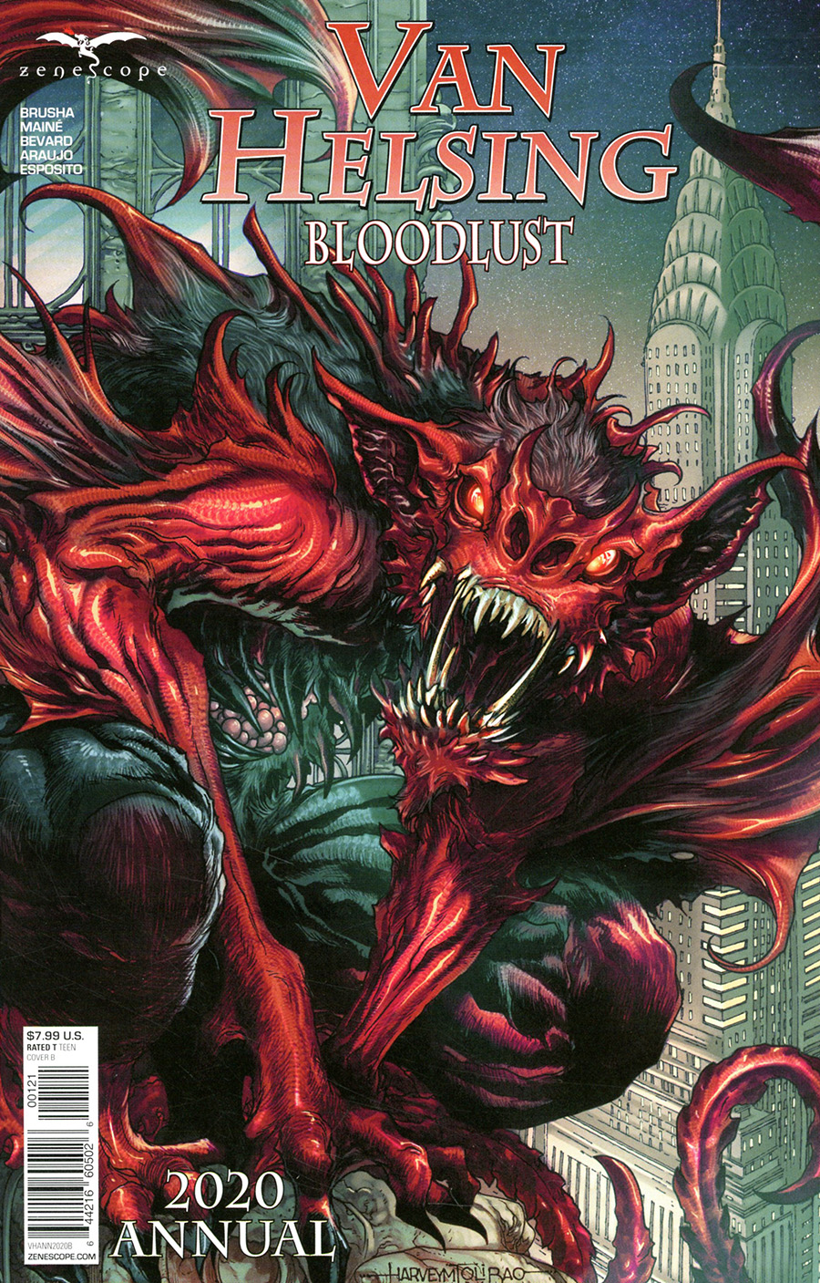 Grimm Fairy Tales Presents Van Helsing 2020 Annual Bloodlust Cover B Harvey Tolibao