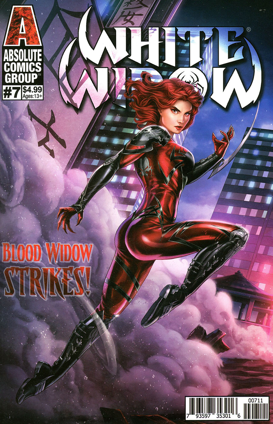 White Widow (Absolute Comics Group) #7 Cover A Regular Dominic Glover Cover
