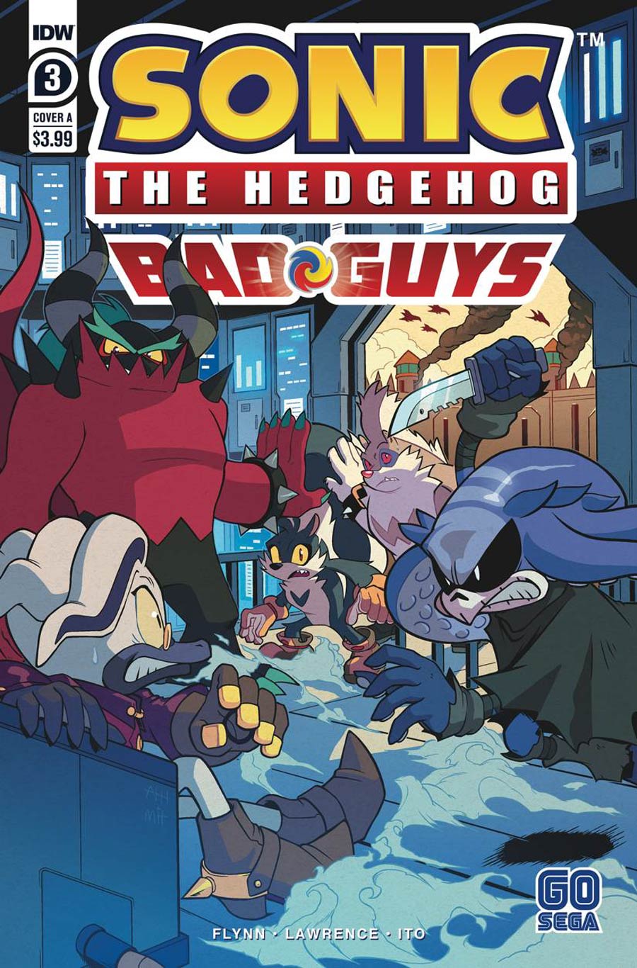 Sonic The Hedgehog Bad Guys #3 Cover A Regular Aaron Hammerstrom Cover