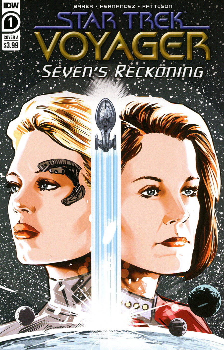Star Trek Voyager Sevens Reckoning #1 Cover A Regular Angel Hernandez Cover
