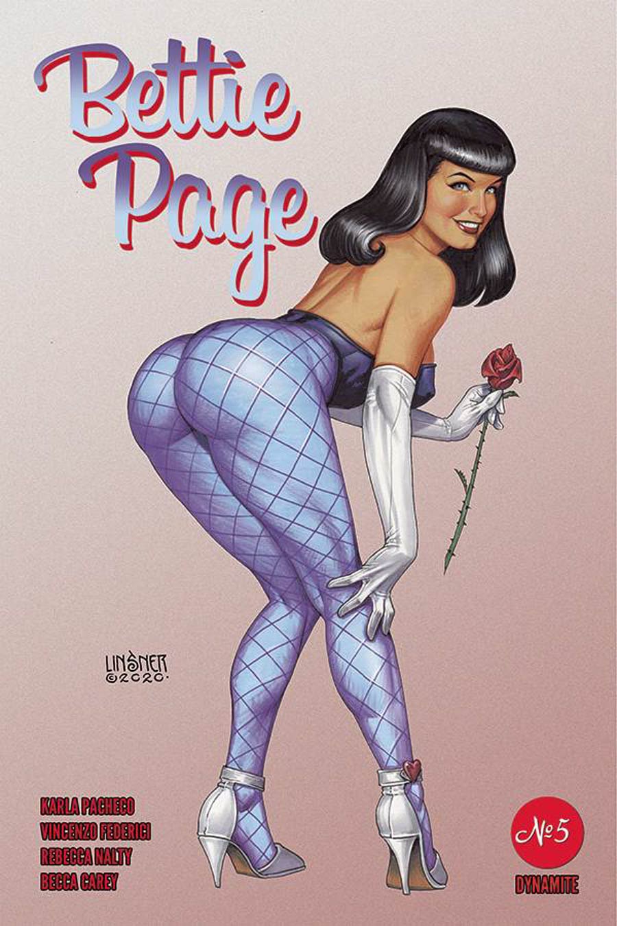 Bettie Page Vol 3 #5 Cover C Variant Joseph Michael Linsner Cover