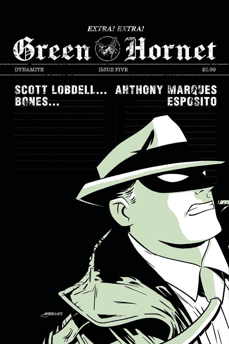 Green Hornet Vol 5 #5 Cover B Variant Anthony Marques Cover