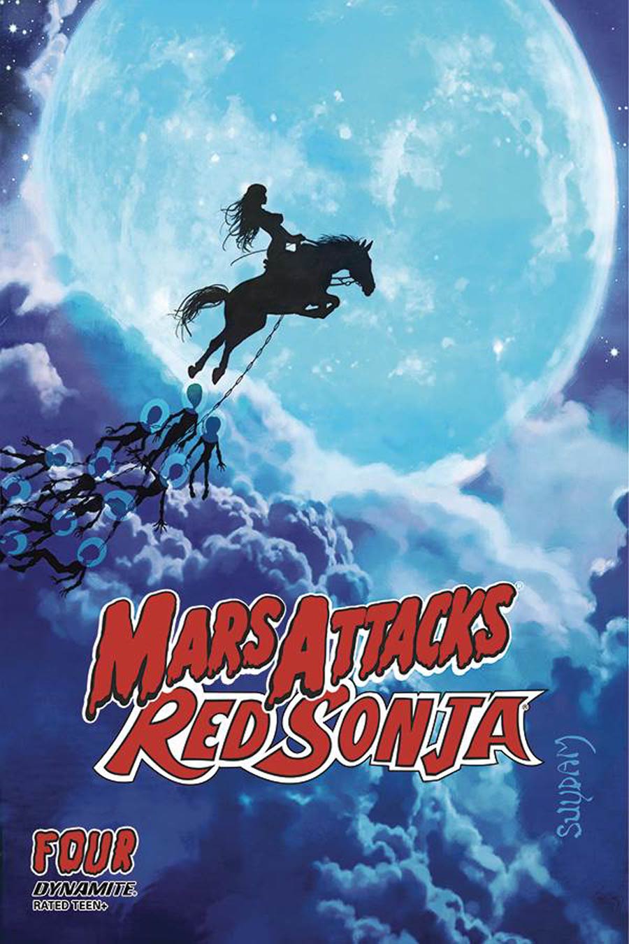 Mars Attacks Red Sonja #4 Cover A Regular Arthur Suydam Cover